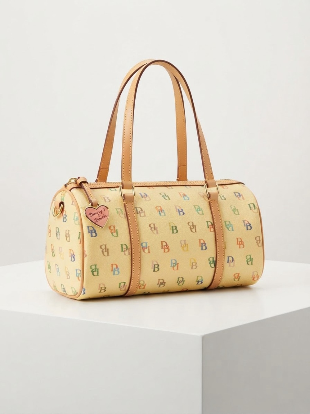 Dooney & Bourke Yellow Barrel Satchel with Wallet